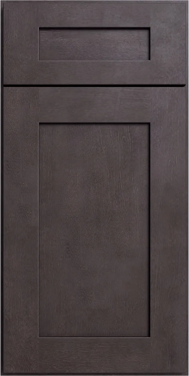 Forevermark Greystone cabinet door, photographed straight on