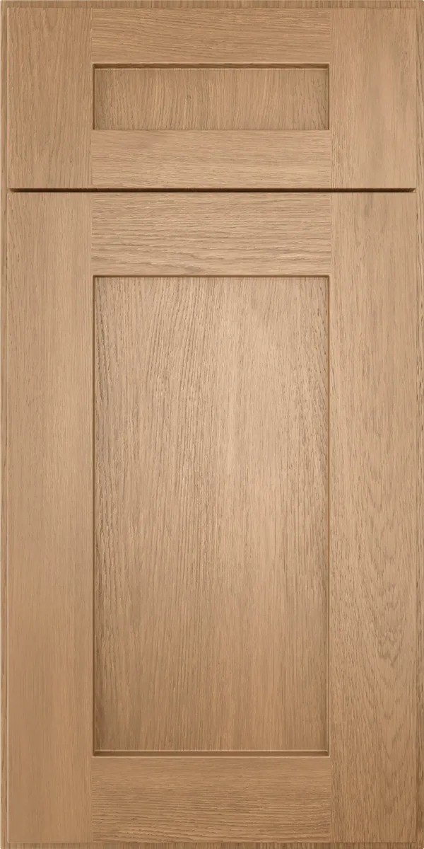 Forevermark Homestead Oak cabinet door, photographed straight on