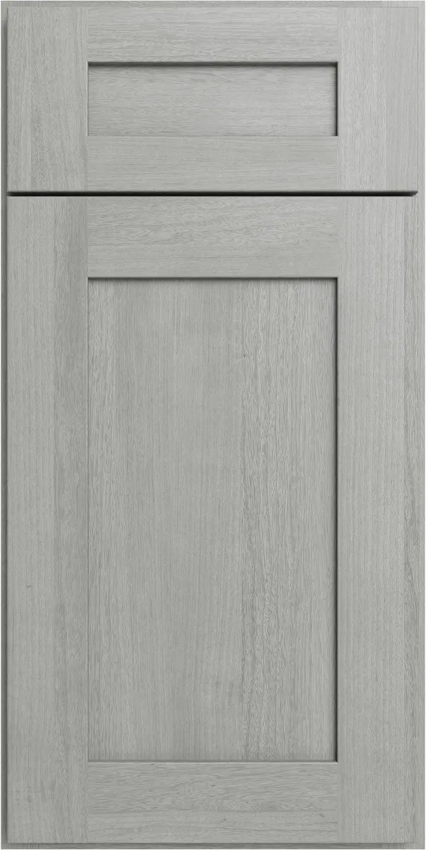 Forevermark Nova Light Grey cabinet door, photographed straight on