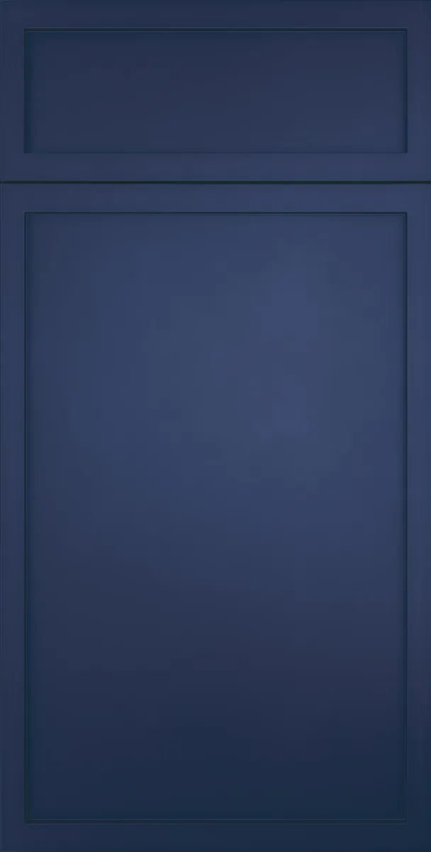 Forevermark Petit Blue cabinet door, photographed straight on