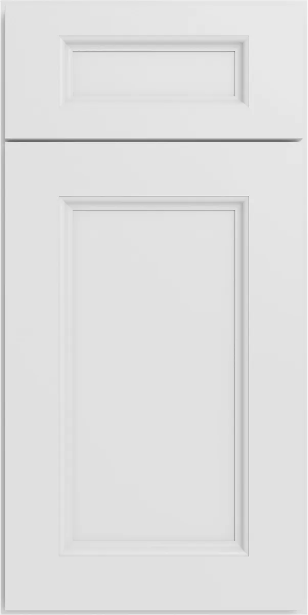 Forevermark Uptown White cabinet door, photographed straight on