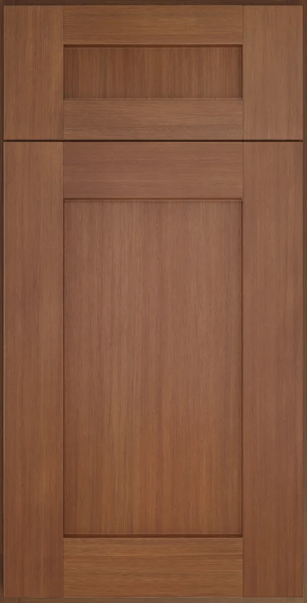 Forevermark Woodland Brown cabinet door, photographed straight on