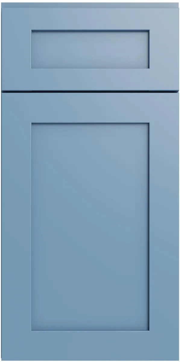 Forevermark XTerra Blue cabinet door, photographed straight on