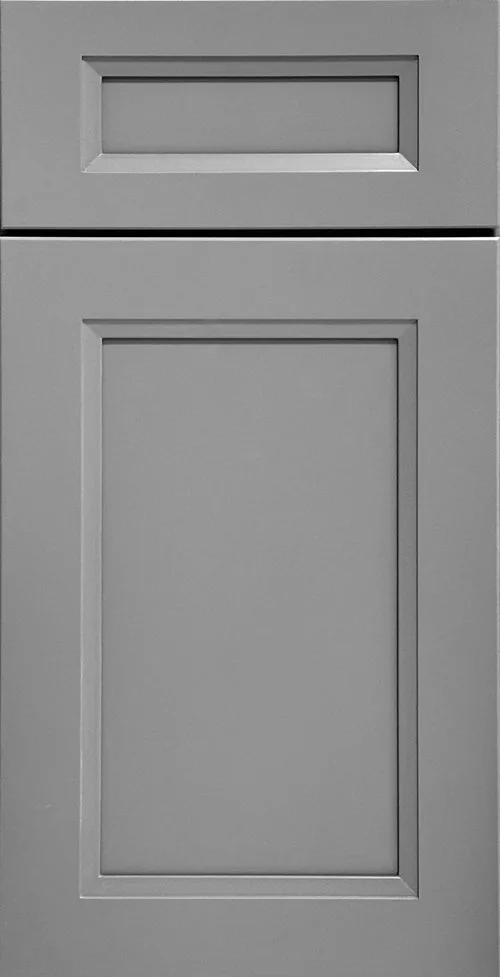 Concorde Grey cabinet door, photographed straight on