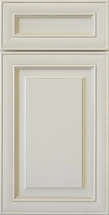 Legend Ivory cabinet door, photographed straight on