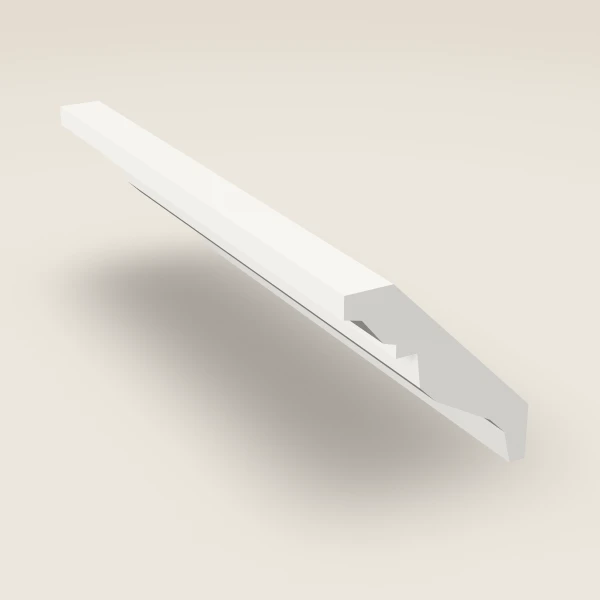 Moldura corona — 4¼" x 8', imagen en 3D